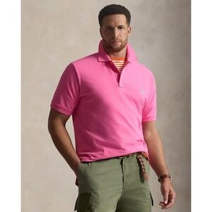 Ralph Lauren Iconic Mesh Polo Shirt Baja Pink Men's Size L